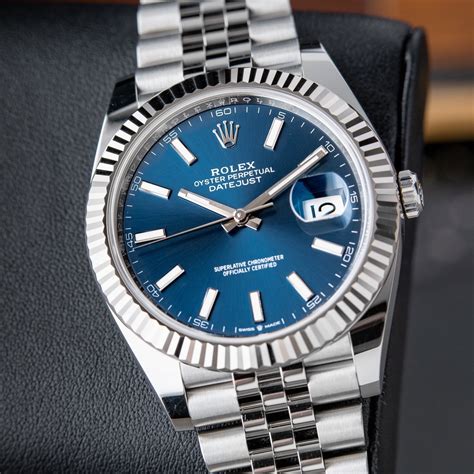 rolex datejust 41 azzurro blue dial jubilee bracelet|Rolex Datejust 41 blue diamond.